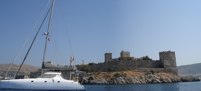 Bum at Bodrum Castle